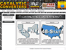 Tablet Screenshot of catalyticconvertersrus.com